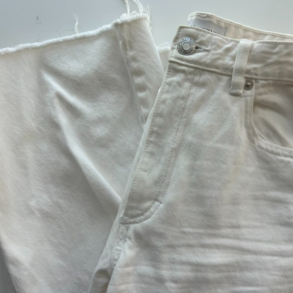 Zara Wide Leg Jeans - White